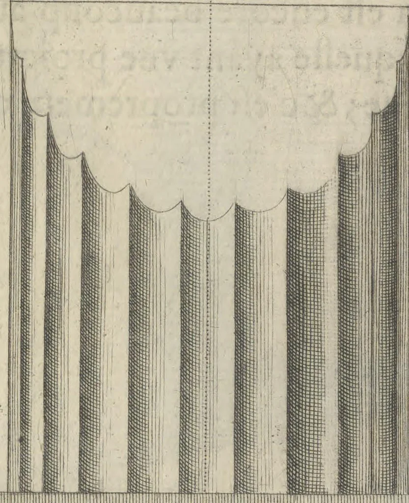 An illustration from Parallele de l'architectvre antiqve et de la moderne : avec vn recveil des dix principavx avthevrs qui ont écrit des cinq ordres ; sçauoir Palladio et Scamozzi, Serlio et Vignola, D. Barbaro et Cataneo, L.B. Alberti et Viola, Bvllant et De Lorme, comparez entre eux. Les trois ordres Grecs, le Doriqve, l'Ioniqve & le Corinthien, font la premiere partie de ce Traitté: Et les deux Latins, le Toscan & le Composite, en font la derniere, 1650, leaf 36