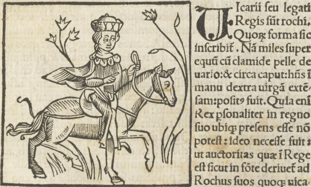 An illustration from Tractatus de scachis mistice interpretatus de moribus per singulos hominu[m] status, 1505, leaf 26