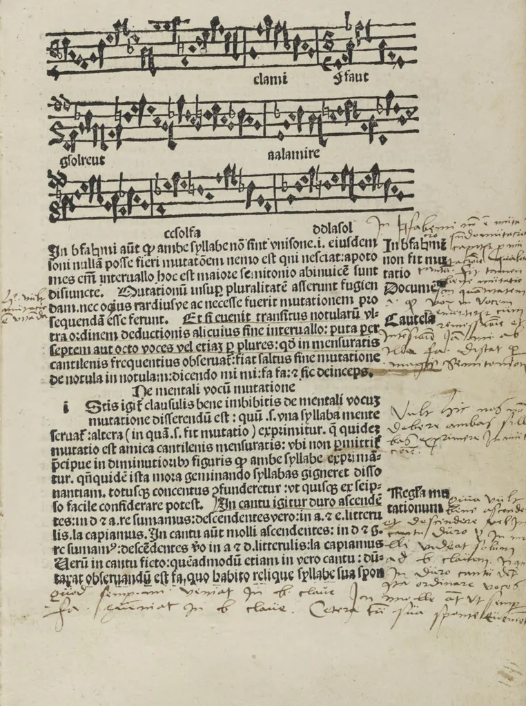 An illustration from Musica, 1507, leaf 13