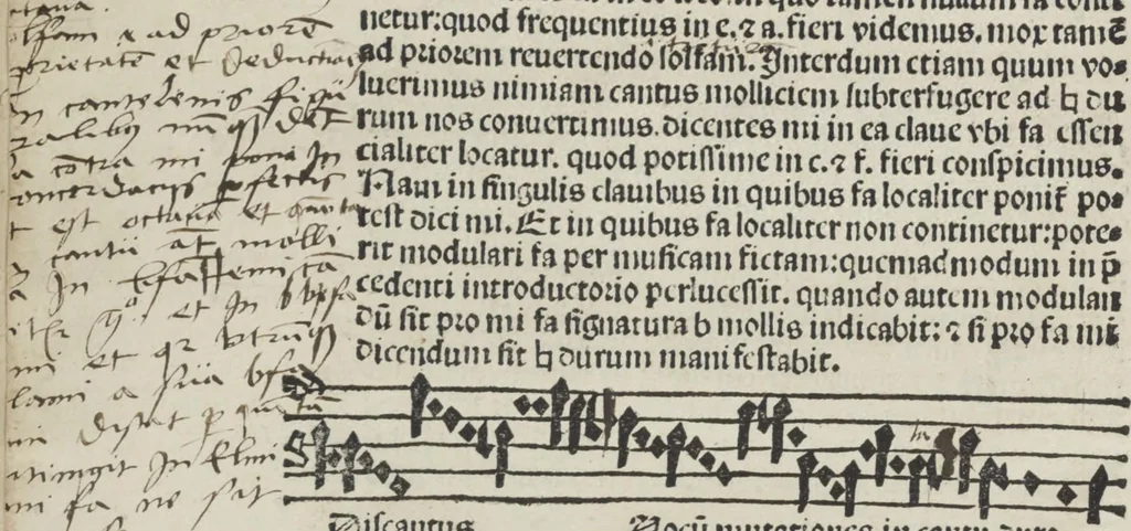 An illustration from Musica, 1507, leaf 18