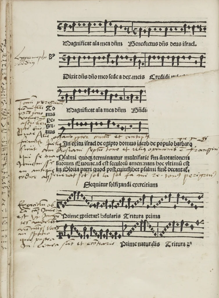 An illustration from Musica, 1507, leaf 40