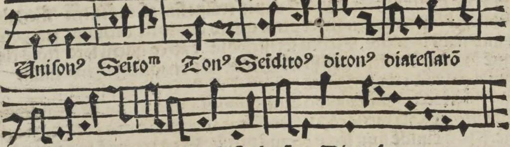 An illustration from Musica, 1507, leaf 48
