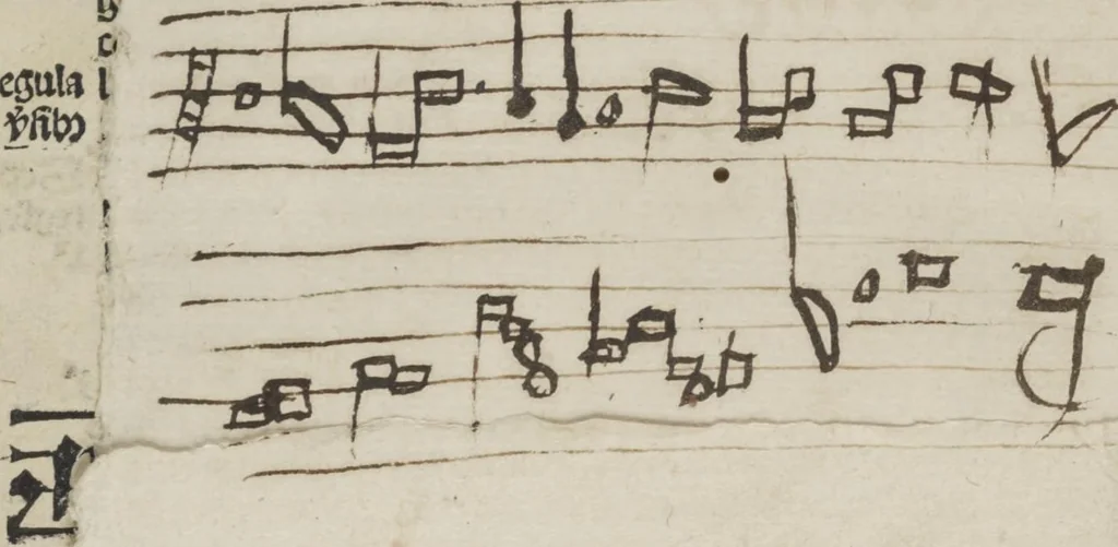 An illustration from Musica, 1507, leaf 54
