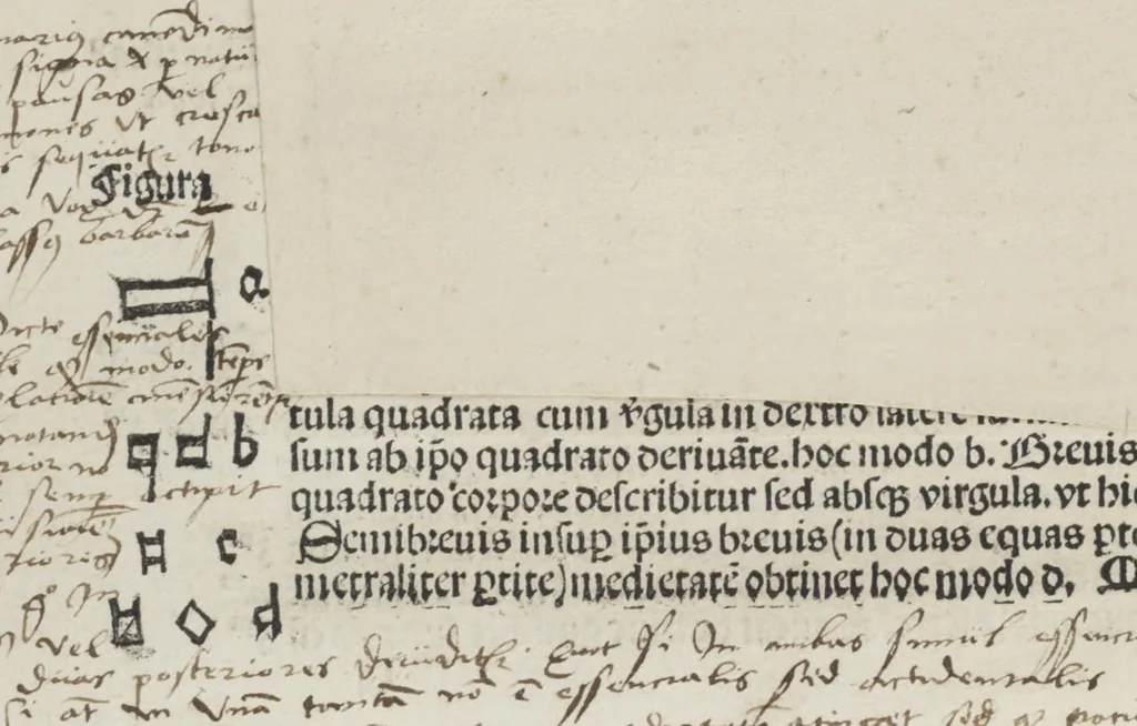 An illustration from Musica, 1507, leaf 58
