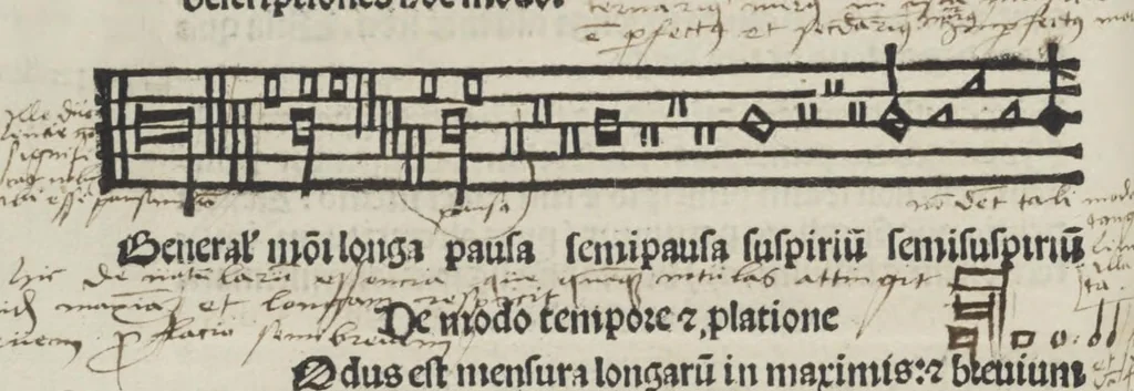 An illustration from Musica, 1507, leaf 60
