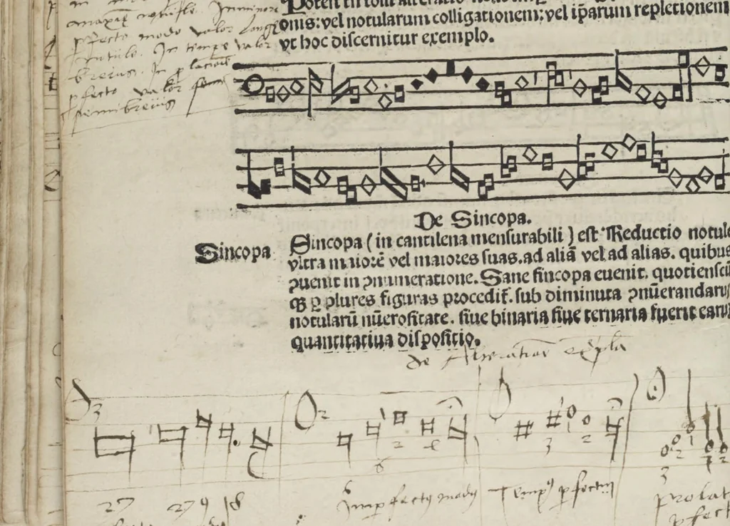 An illustration from Musica, 1507, leaf 72