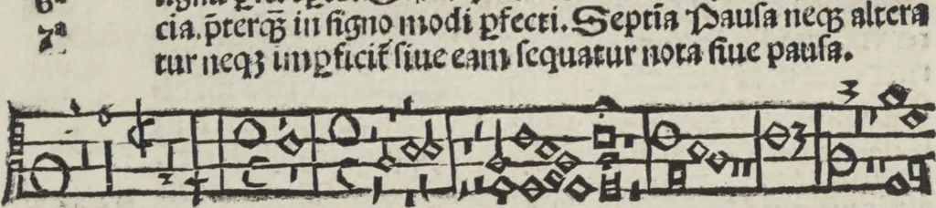 An illustration from Musica, 1507, leaf 78