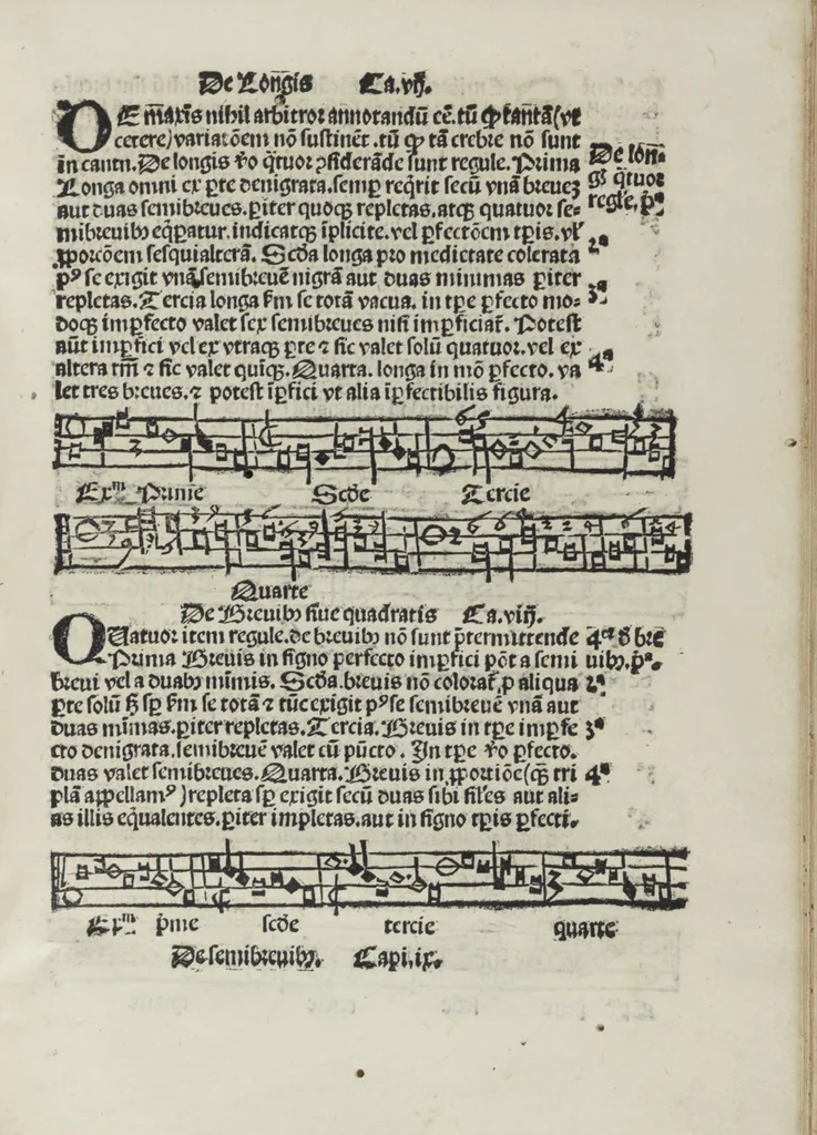 An illustration from Musica, 1507, leaf 81