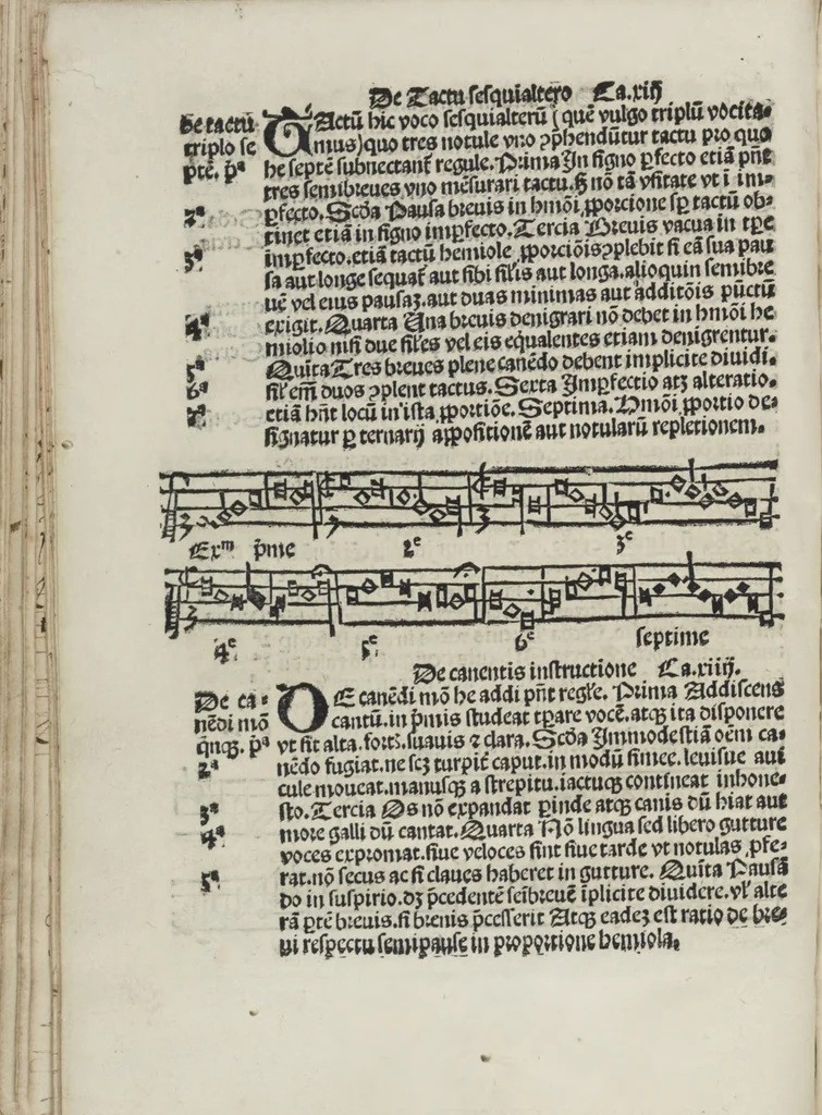 An illustration from Musica, 1507, leaf 84
