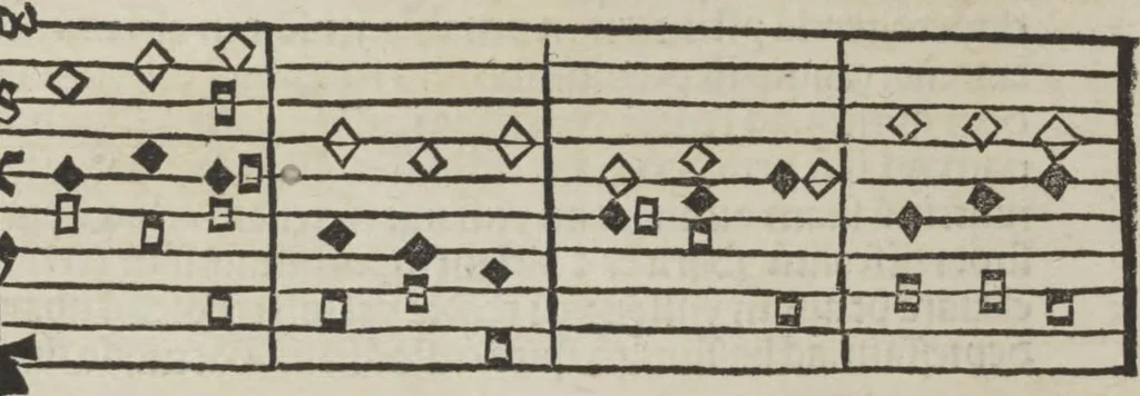 An illustration from Musica, 1507, leaf 99
