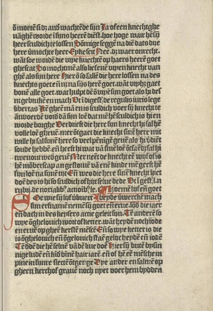 An illustration from Den spiegel van Sassen va[n] allen keyserlijken rechten, 1504, leaf 30