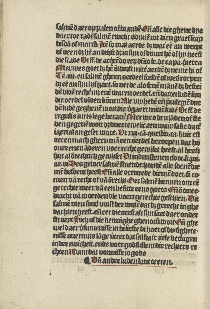 An illustration from Den spiegel van Sassen va[n] allen keyserlijken rechten, 1504, leaf 37