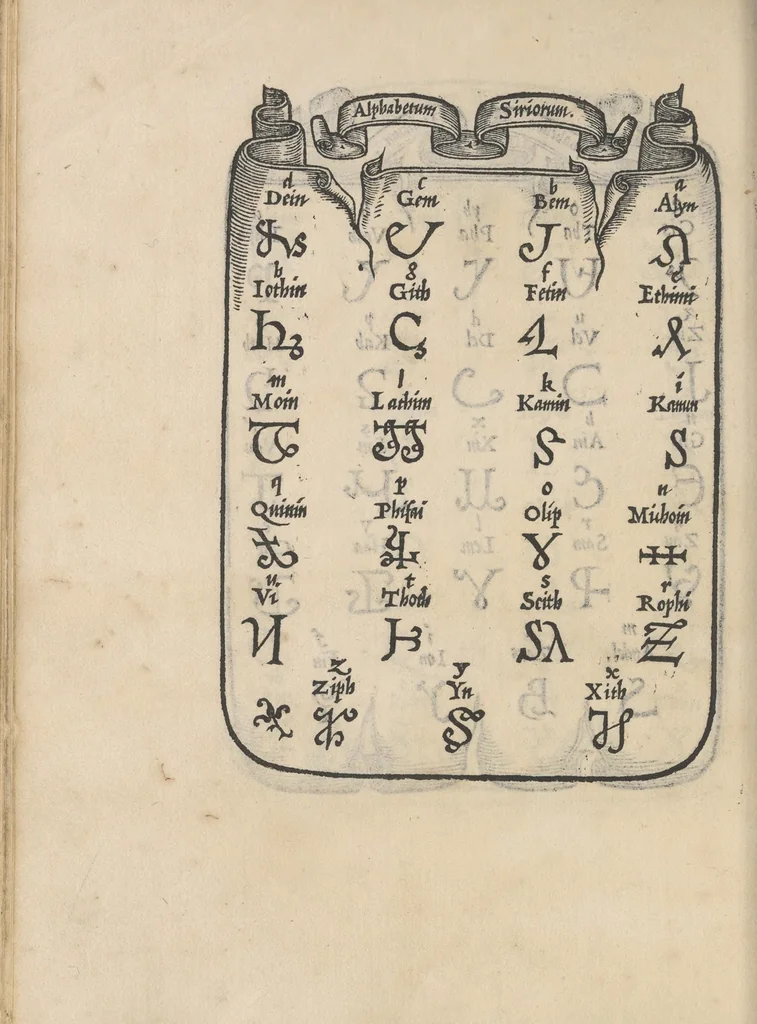 An illustration from Libro di M. Giouanbattista Palatino, cittadino romano, nelqual s'insegna à scriuere ogni sorte lettera, antica, et moderna, di qualunque natione, con le sue regole, et misure, et essempi : et con vn breue, et vtil discorso de le cifre, 1545, leaf 111