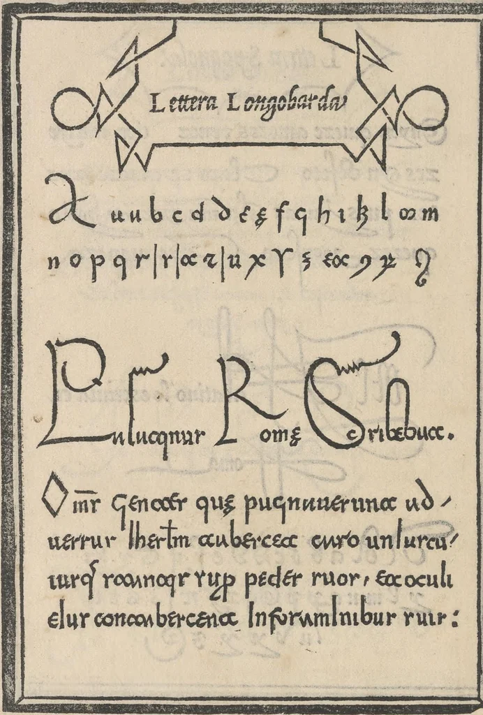 An illustration from Libro di M. Giouanbattista Palatino, cittadino romano, nelqual s'insegna à scriuere ogni sorte lettera, antica, et moderna, di qualunque natione, con le sue regole, et misure, et essempi : et con vn breue, et vtil discorso de le cifre, 1545, leaf 63