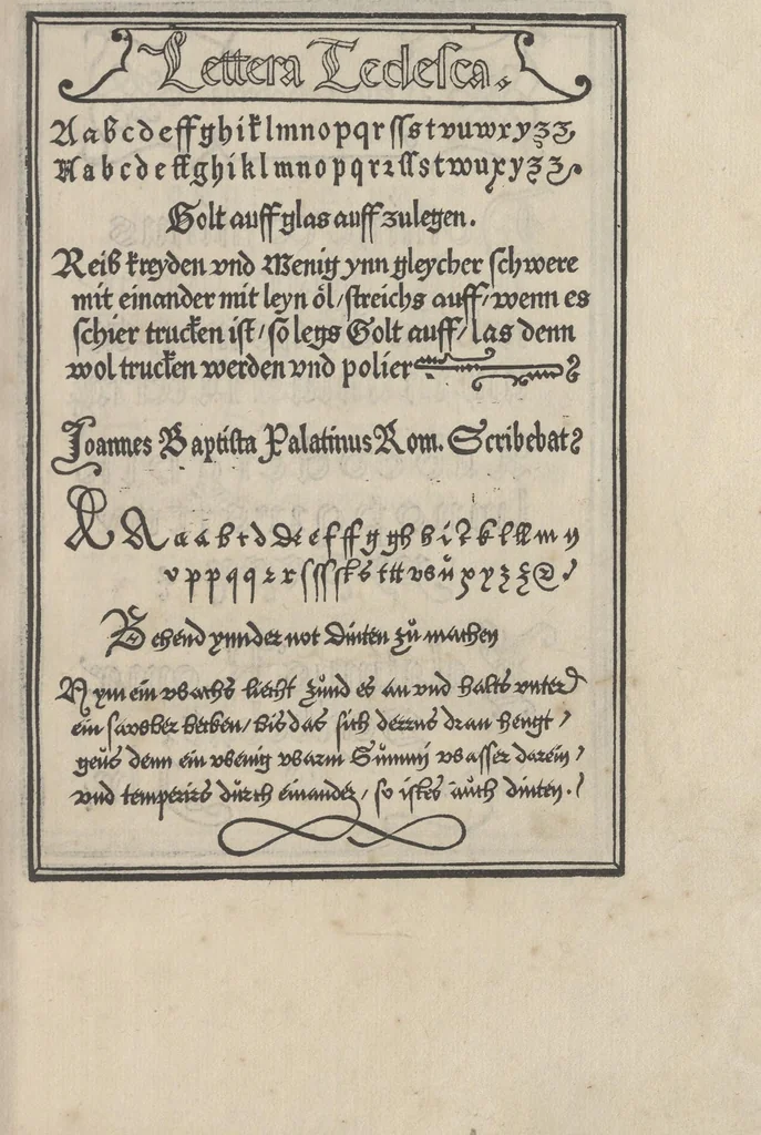 An illustration from Libro di M. Giouanbattista Palatino, cittadino romano, nelqual s'insegna à scriuere ogni sorte lettera, antica, et moderna, di qualunque natione, con le sue regole, et misure, et essempi : et con vn breue, et vtil discorso de le cifre, 1545, leaf 66
