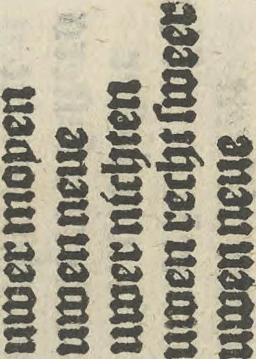 An illustration from Vocabulario para aprender franches, espannol y flaminco = Vocabulaire pour apprendre fra[n]choys, espagnol et flaming = Vocabulare om te leerene walsch, spaensch, ende vlaemsch, 1520, leaf 10