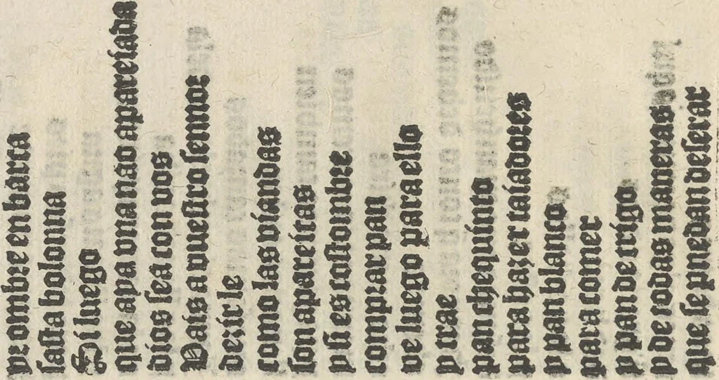 An illustration from Vocabulario para aprender franches, espannol y flaminco = Vocabulaire pour apprendre fra[n]choys, espagnol et flaming = Vocabulare om te leerene walsch, spaensch, ende vlaemsch, 1520, leaf 35