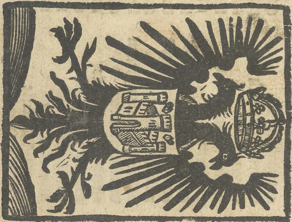 An illustration from Vocabulario para aprender franches, espannol y flaminco = Vocabulaire pour apprendre fra[n]choys, espagnol et flaming = Vocabulare om te leerene walsch, spaensch, ende vlaemsch, 1520, leaf 45