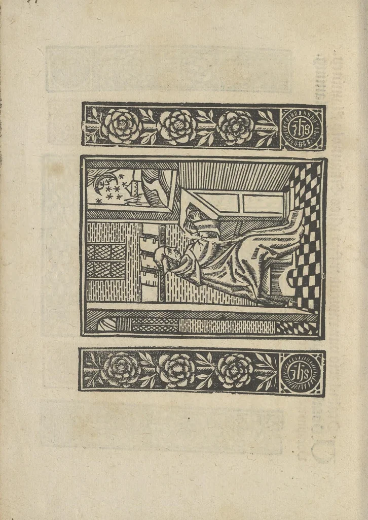 An illustration from Vocabulario para aprender franches, espannol y flaminco = Vocabulaire pour apprendre fra[n]choys, espagnol et flaming = Vocabulare om te leerene walsch, spaensch, ende vlaemsch, 1520, leaf 7