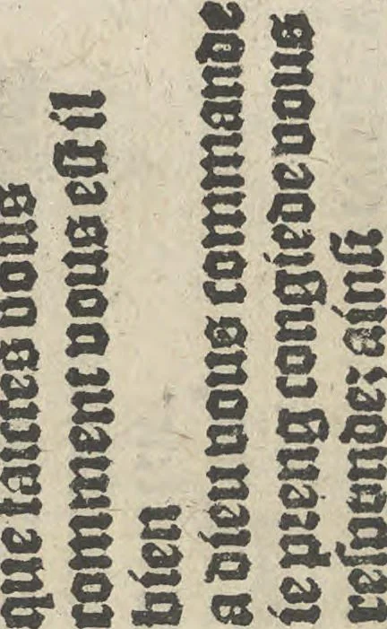 An illustration from Vocabulario para aprender franches, espannol y flaminco = Vocabulaire pour apprendre fra[n]choys, espagnol et flaming = Vocabulare om te leerene walsch, spaensch, ende vlaemsch, 1520, leaf 9
