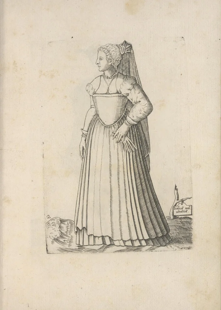 An illustration from Omnivm fere gentivm nostrae aetatis habitvs, nvnqvam ante hac aediti, 1563, leaf 10