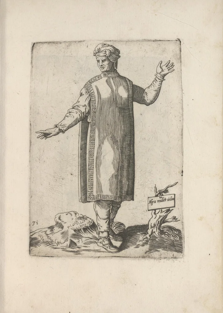 An illustration from Omnivm fere gentivm nostrae aetatis habitvs, nvnqvam ante hac aediti, 1563, leaf 104