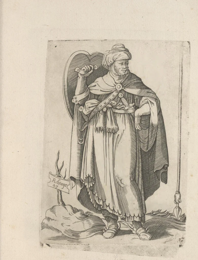 An illustration from Omnivm fere gentivm nostrae aetatis habitvs, nvnqvam ante hac aediti, 1563, leaf 132