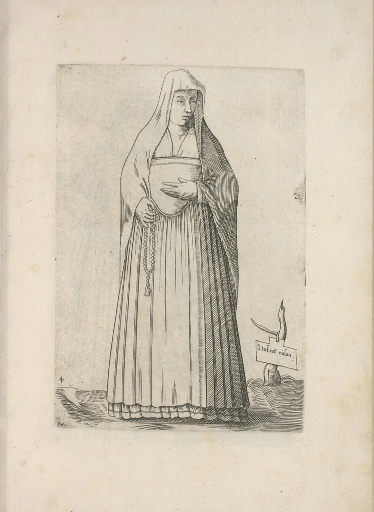 An illustration from Omnivm fere gentivm nostrae aetatis habitvs, nvnqvam ante hac aediti, 1563, leaf 14