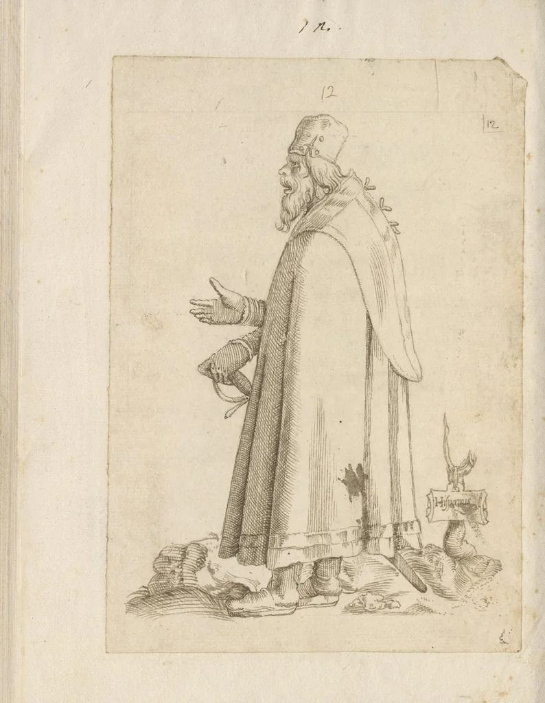 An illustration from Omnivm fere gentivm nostrae aetatis habitvs, nvnqvam ante hac aediti, 1563, leaf 143