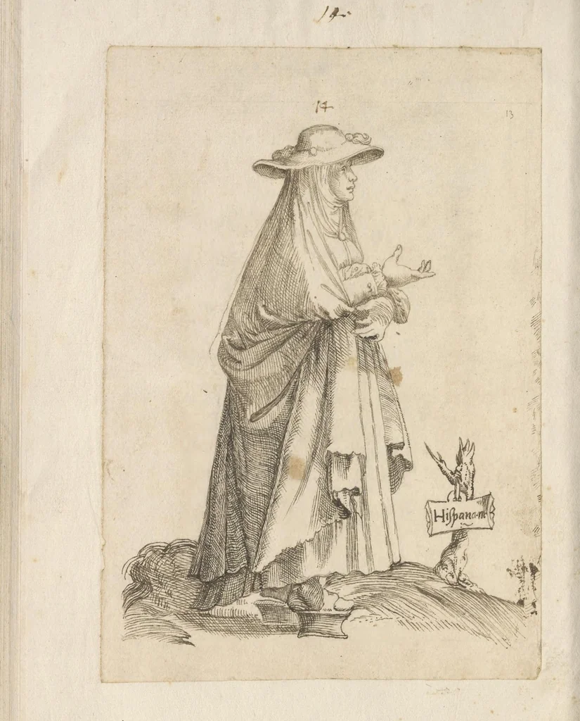 An illustration from Omnivm fere gentivm nostrae aetatis habitvs, nvnqvam ante hac aediti, 1563, leaf 147