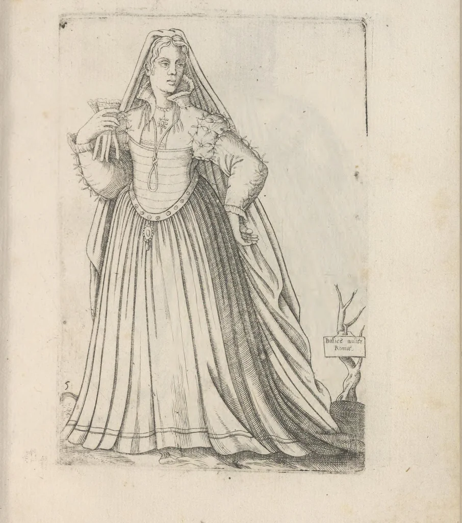 An illustration from Omnivm fere gentivm nostrae aetatis habitvs, nvnqvam ante hac aediti, 1563, leaf 16