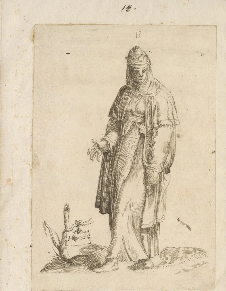 An illustration from Omnivm fere gentivm nostrae aetatis habitvs, nvnqvam ante hac aediti, 1563, leaf 177