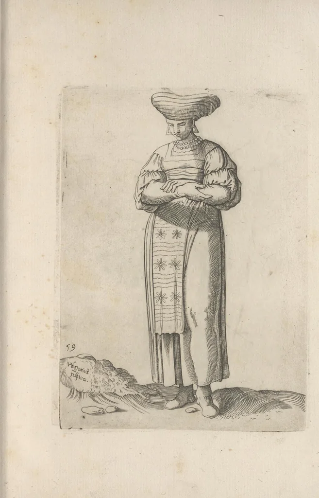 An illustration from Omnivm fere gentivm nostrae aetatis habitvs, nvnqvam ante hac aediti, 1563, leaf 180