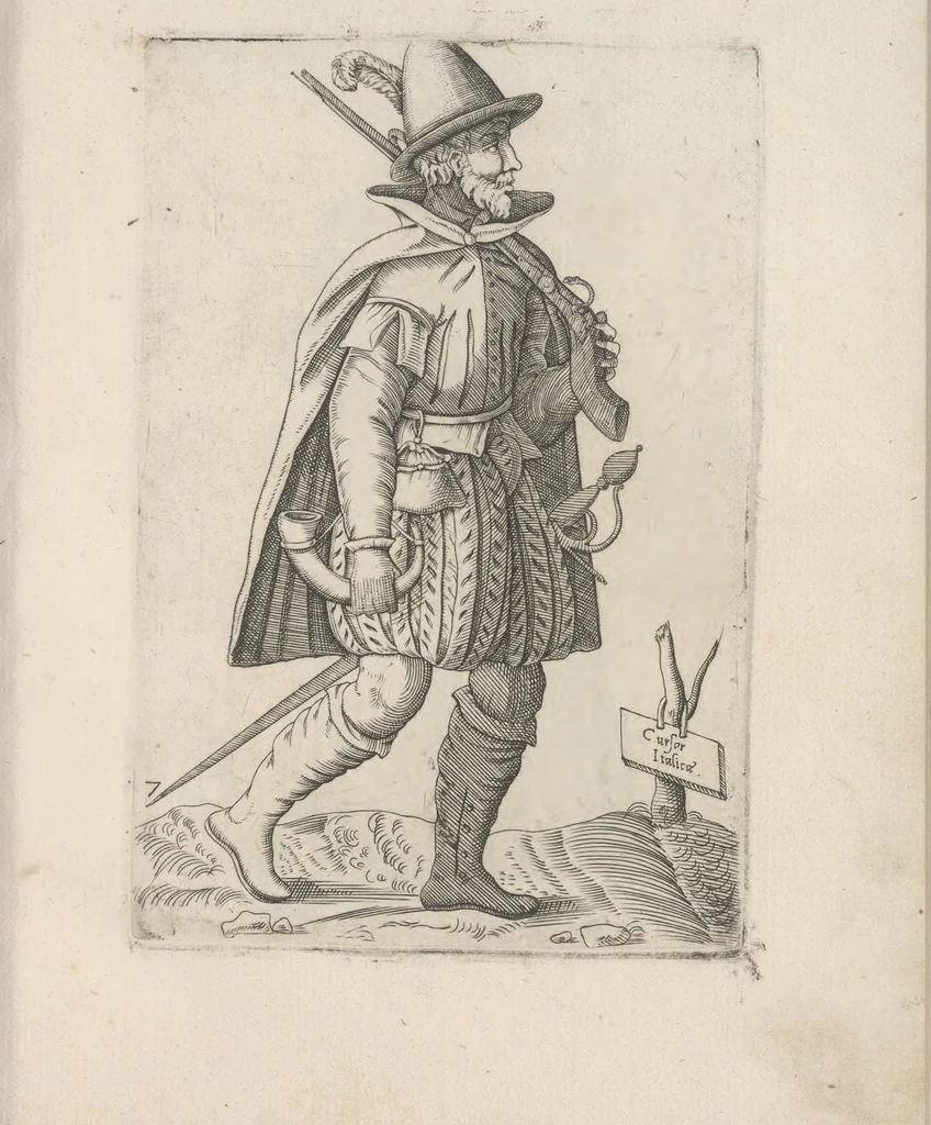 An illustration from Omnivm fere gentivm nostrae aetatis habitvs, nvnqvam ante hac aediti, 1563, leaf 20