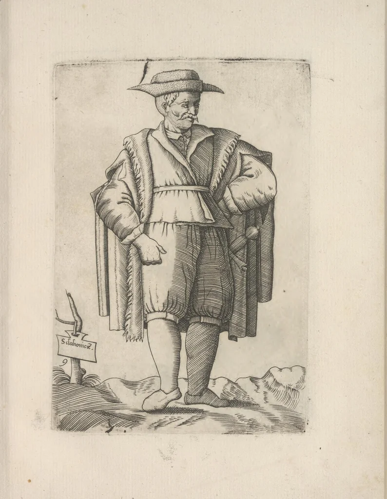An illustration from Omnivm fere gentivm nostrae aetatis habitvs, nvnqvam ante hac aediti, 1563, leaf 24