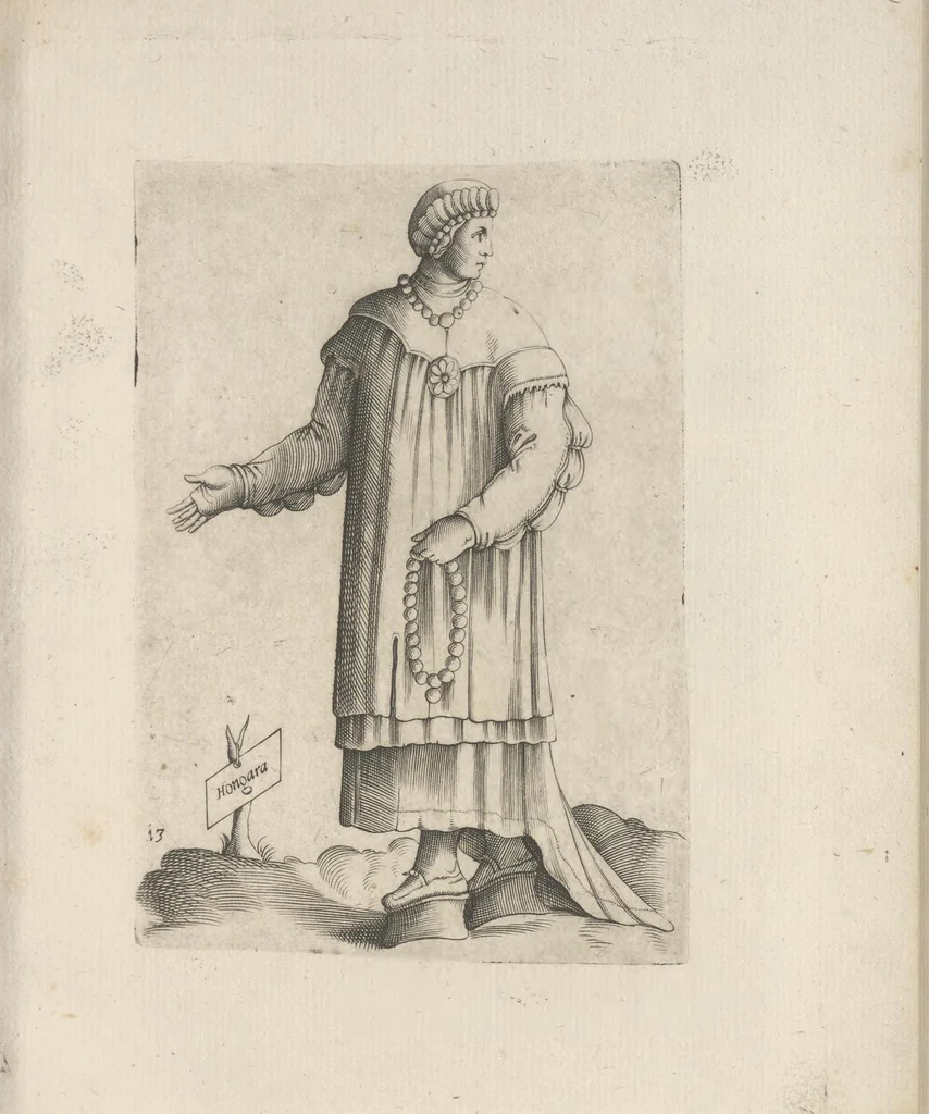An illustration from Omnivm fere gentivm nostrae aetatis habitvs, nvnqvam ante hac aediti, 1563, leaf 32