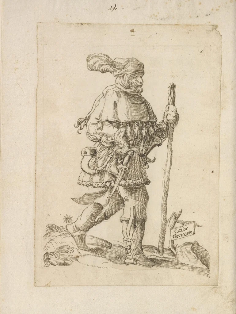 An illustration from Omnivm fere gentivm nostrae aetatis habitvs, nvnqvam ante hac aediti, 1563, leaf 35