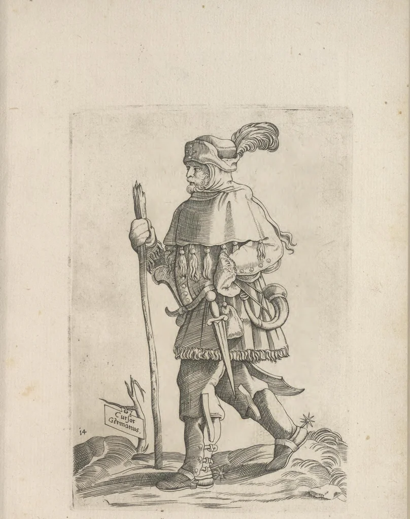 An illustration from Omnivm fere gentivm nostrae aetatis habitvs, nvnqvam ante hac aediti, 1563, leaf 36