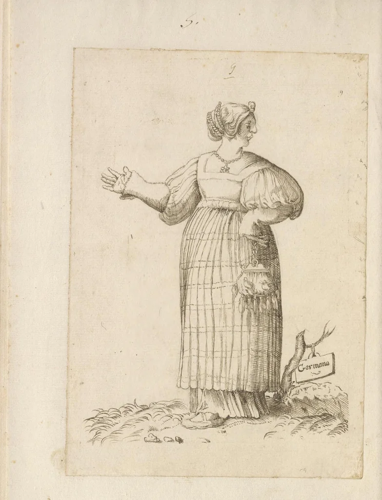 An illustration from Omnivm fere gentivm nostrae aetatis habitvs, nvnqvam ante hac aediti, 1563, leaf 39