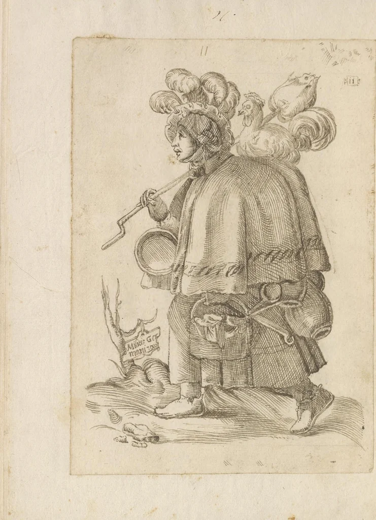 An illustration from Omnivm fere gentivm nostrae aetatis habitvs, nvnqvam ante hac aediti, 1563, leaf 43