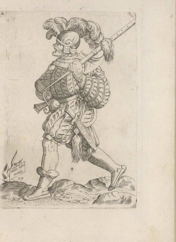 An illustration from Omnivm fere gentivm nostrae aetatis habitvs, nvnqvam ante hac aediti, 1563, leaf 48