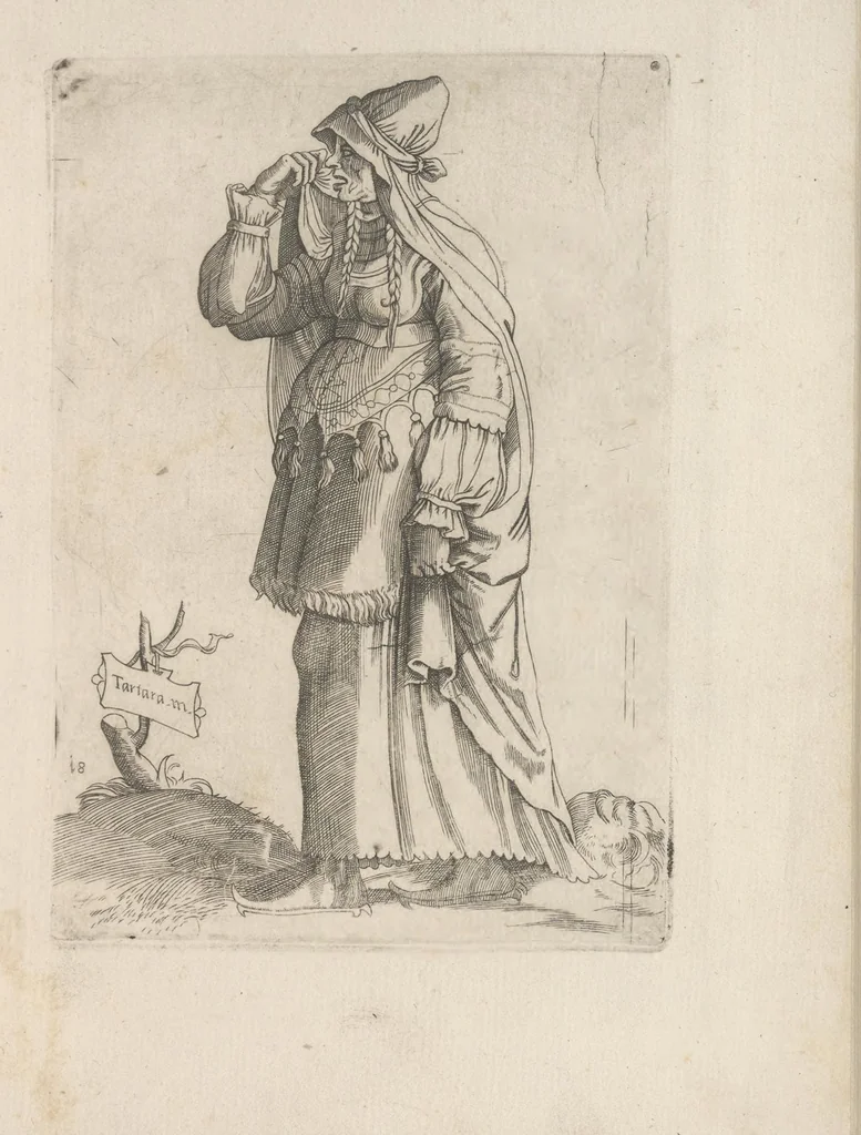 An illustration from Omnivm fere gentivm nostrae aetatis habitvs, nvnqvam ante hac aediti, 1563, leaf 52