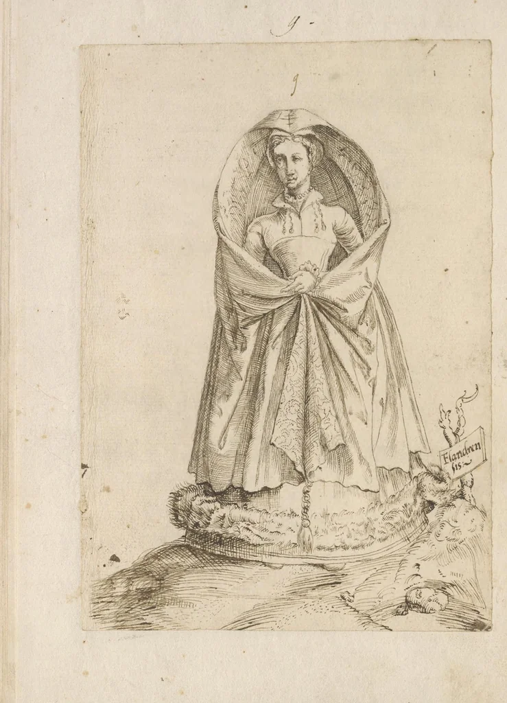 An illustration from Omnivm fere gentivm nostrae aetatis habitvs, nvnqvam ante hac aediti, 1563, leaf 55