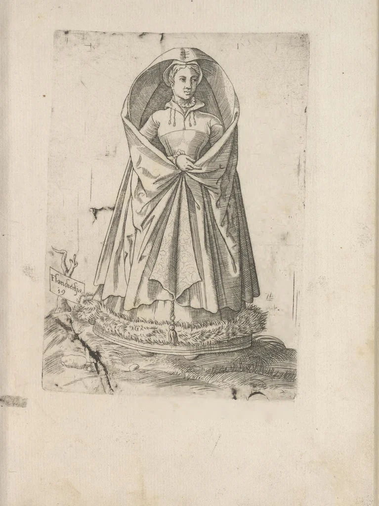 An illustration from Omnivm fere gentivm nostrae aetatis habitvs, nvnqvam ante hac aediti, 1563, leaf 56