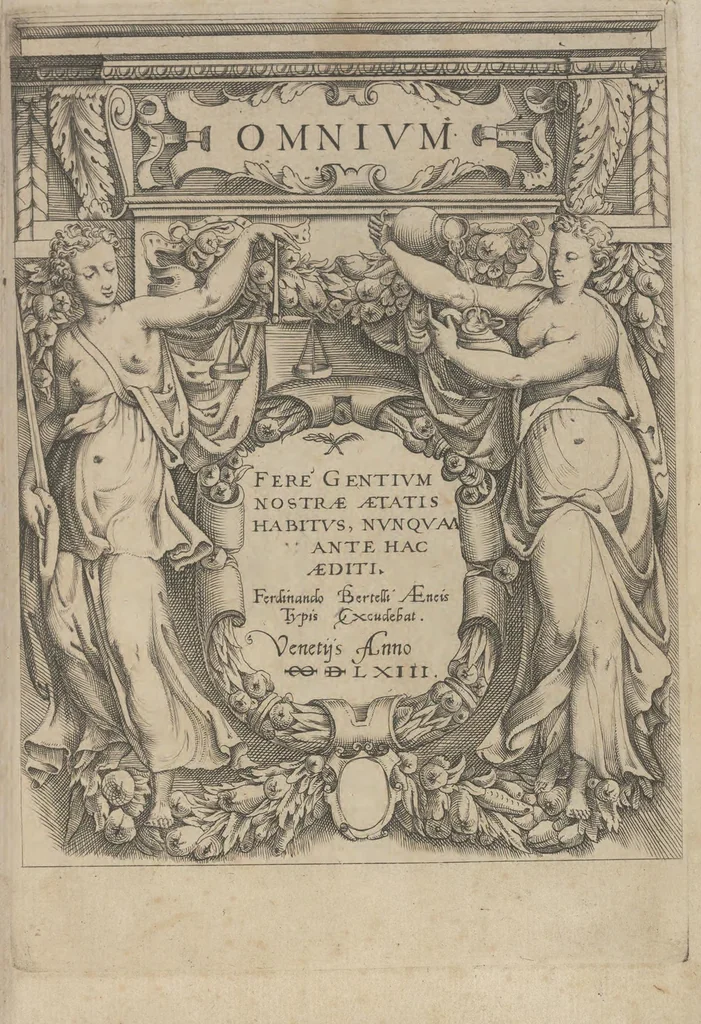 An illustration from Omnivm fere gentivm nostrae aetatis habitvs, nvnqvam ante hac aediti, 1563, leaf 6