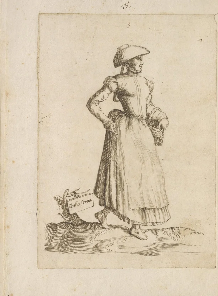 An illustration from Omnivm fere gentivm nostrae aetatis habitvs, nvnqvam ante hac aediti, 1563, leaf 63