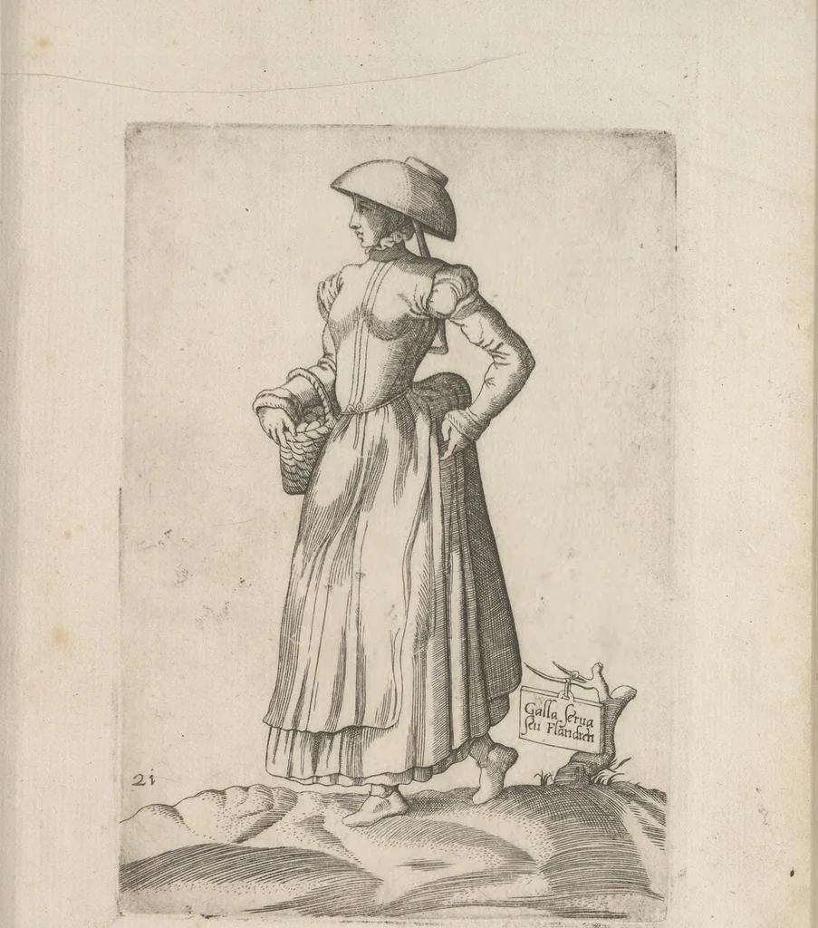 An illustration from Omnivm fere gentivm nostrae aetatis habitvs, nvnqvam ante hac aediti, 1563, leaf 64