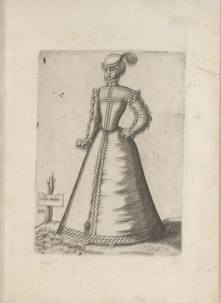 An illustration from Omnivm fere gentivm nostrae aetatis habitvs, nvnqvam ante hac aediti, 1563, leaf 68