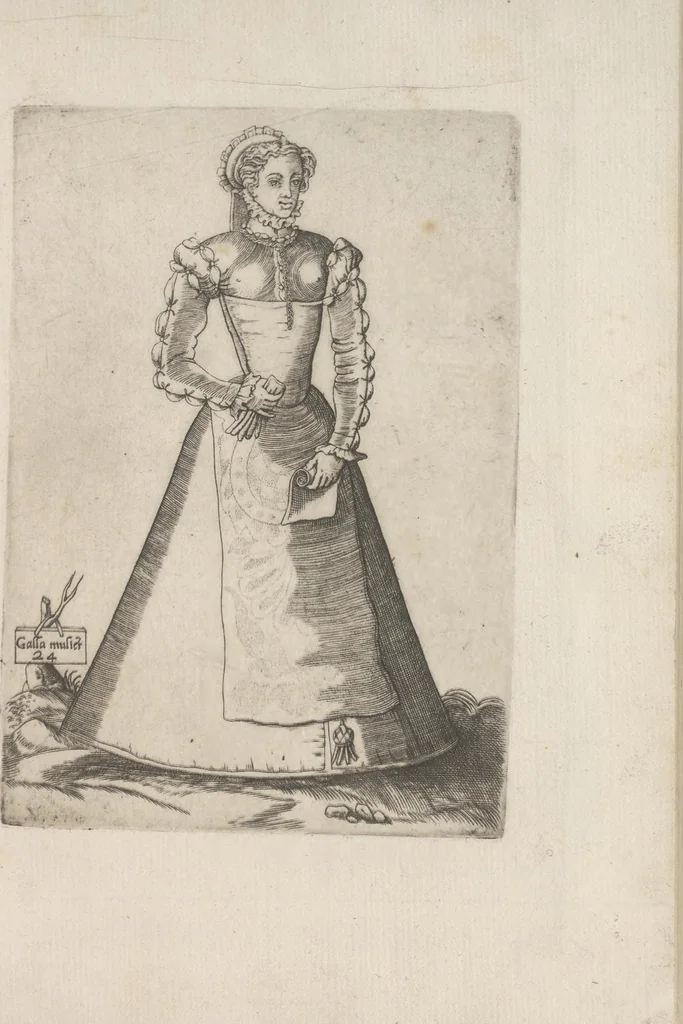 An illustration from Omnivm fere gentivm nostrae aetatis habitvs, nvnqvam ante hac aediti, 1563, leaf 76