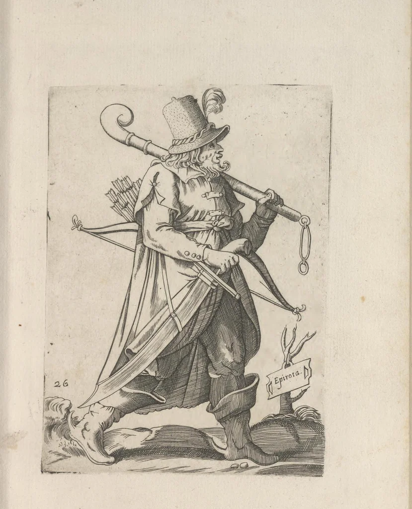 An illustration from Omnivm fere gentivm nostrae aetatis habitvs, nvnqvam ante hac aediti, 1563, leaf 84